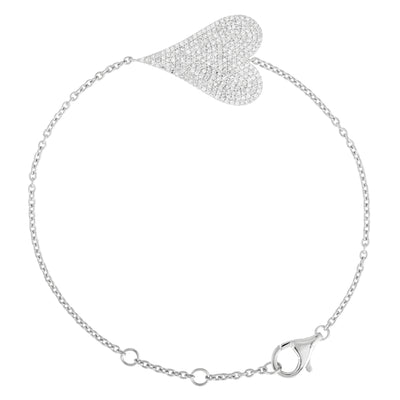 Diamond Heart Pave Bracelet