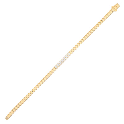 Diamond Pave + Curb Chain Bracelet