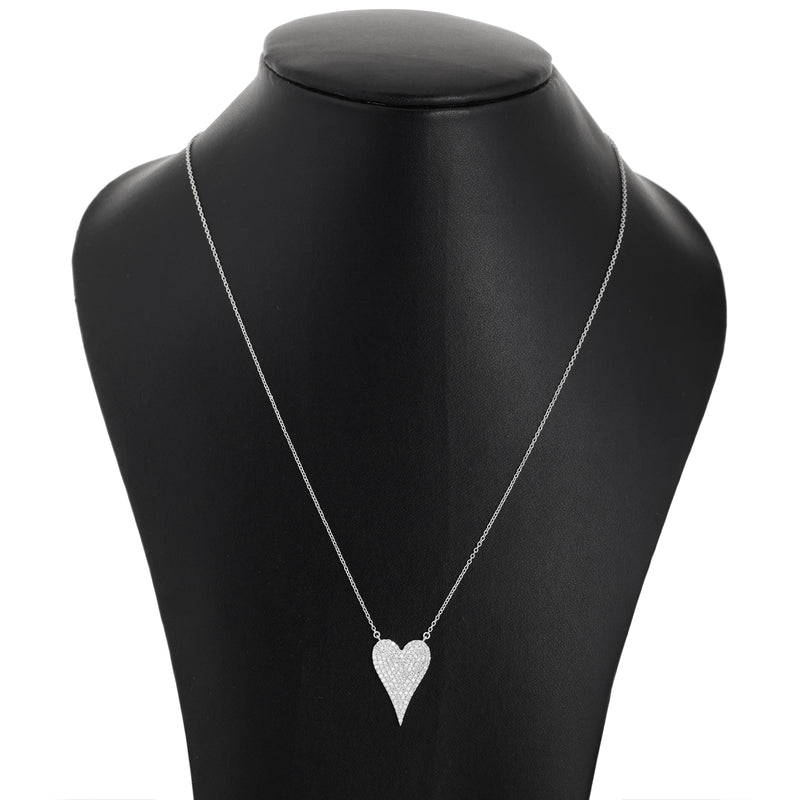 Heart Diamond Studded Necklace