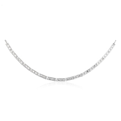 Diamond Necklace Connector on Paperclip Chain
