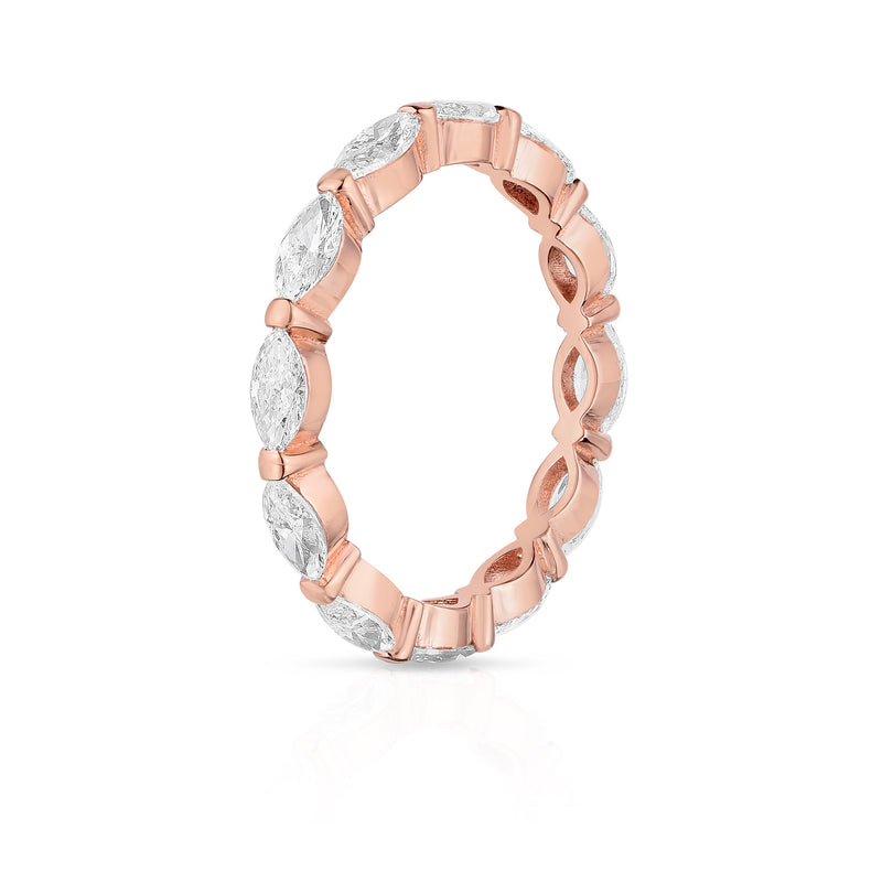 Rose Gold Marquise Eternity Ring