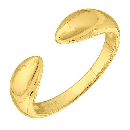 14K Gold Claw Ring Polish