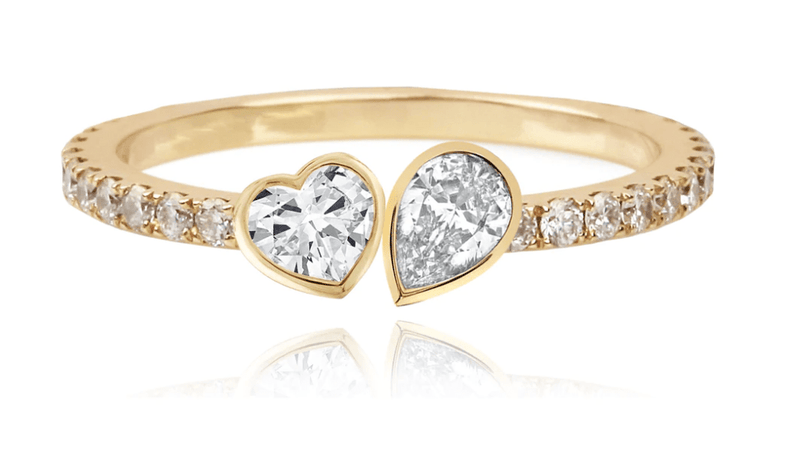 Two Diamond Bezel Eternity Ring
