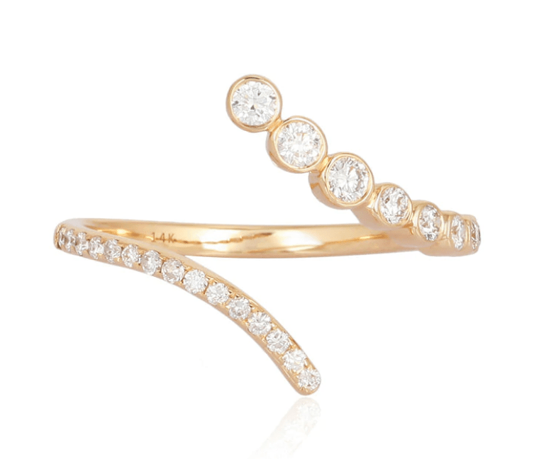 Pave & Bezel Diamond Ring