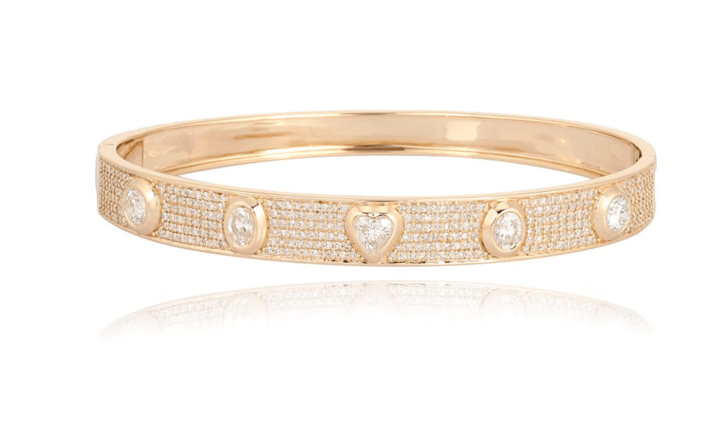 Thick Pave Multi Shape Bangle – joshlevkoff