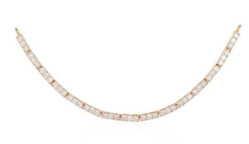 14K Yellow Gold Diamond Necklace Connector